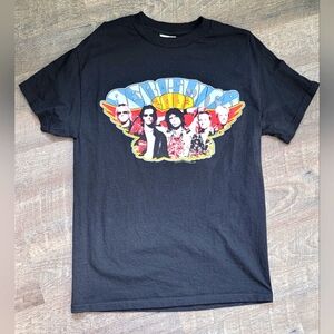 Vintage '03 Aerosmith Tour Tee Men's M Black Screen Print 100% Pre Shrunk Cotton